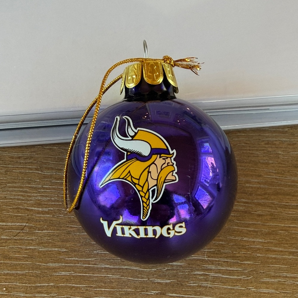 Vikings Purple Holiday Ornament